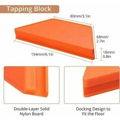 Laminate Flooring Installation Kit, Laminate Flooring Installation Kit With 40 Punch Block Spacers, Heavy Duty Pull Up Bar And Fiberglass Mallet, Non-Slip Soft Grip 7 Laminate Flooring Installation Kit, Laminate Flooring Installation Kit With 40 Punch Block Spacers, Heavy Duty Pull Up Bar And Fiberglass Mallet, Non-Slip Soft Grip -Quality Flooring Store 100157904 4