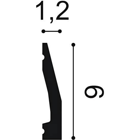 Skirting Orac Decor SX159 AXXENT Baseboard Moulding Panel Moulding Decorative Moulding Contemporary Design White 2 M 3 Skirting Orac Decor SX159 AXXENT Baseboard Moulding Panel Moulding Decorative Moulding Contemporary Design White 2 M - Image 3