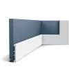 Skirting Orac Decor SX163 AXXENT SQUARE Baseboard Moulding Panel Moulding Decorative Moulding Timeless Classic Design White 2 M