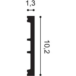 Skirting Orac Decor SX163 AXXENT SQUARE Baseboard Moulding Panel Moulding Decorative Moulding Timeless Classic Design White 2 M -Quality Flooring Store 11212526 3