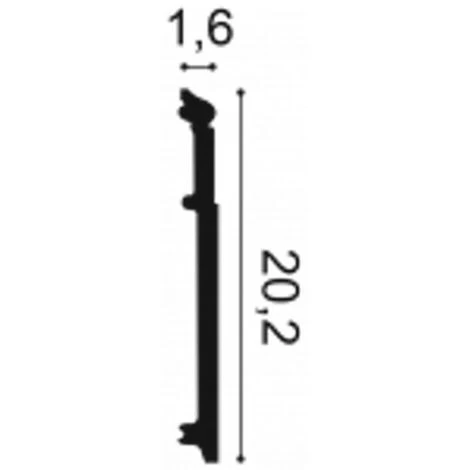 Orac Decor SX156 Skirting Moulding 2 Orac Decor SX156 Skirting Moulding - Image 2