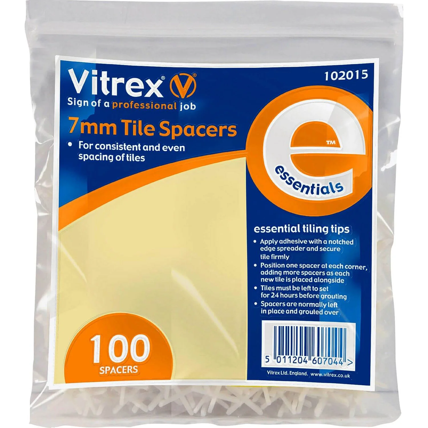 Vitrex Tile Spacers - 100x7mm 1 Vitrex Tile Spacers - 100x7mm