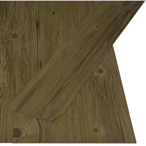 Self-adhesive Flooring Planks 4.46 M² 3 Mm PVC Brown VidaXL 1 Self-adhesive Flooring Planks 4.46 M² 3 Mm PVC Brown VidaXL