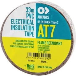 Advance AT7 Brown PVC Insulation Tape - 19mm X 33m -Quality Flooring Store 13838044 4