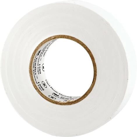 3M Temflex Vinyl Electrical Tape 1500, White, 19 Mm X 25 M 2 3M Temflex Vinyl Electrical Tape 1500, White, 19 Mm X 25 M - Image 2