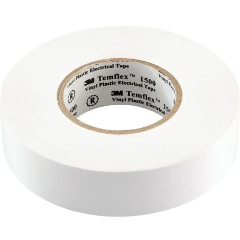 3M Temflex Vinyl Electrical Tape 1500, White, 19 Mm X 25 M 3 3M Temflex Vinyl Electrical Tape 1500, White, 19 Mm X 25 M - Image 3