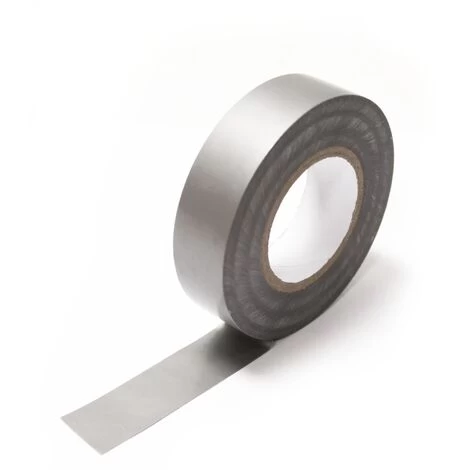 BeMatik - 0,15x19mm Gray Electrical Tape In 20m Coil 1 BeMatik - 0,15x19mm Gray Electrical Tape In 20m Coil