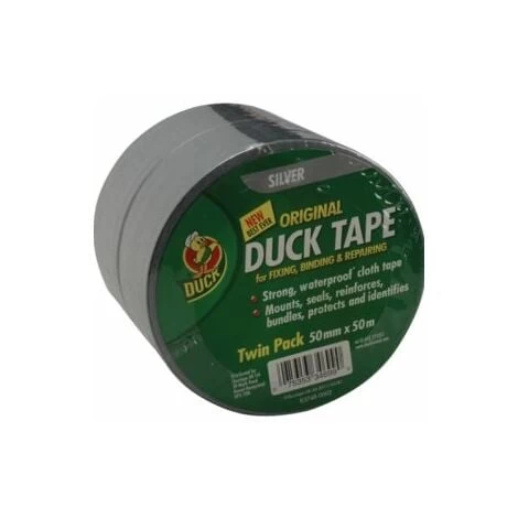 Duck Tape® Original 50mm X 50m Silver (Pack Of 2) 1 Duck Tape® Original 50mm X 50m Silver (Pack Of 2)