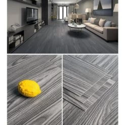 Livingandhome Set Of 36 Planks PVC Self-stick Waterproof Floor Flooring Plank, Light Grey 8 Livingandhome Set Of 36 Planks PVC Self-stick Waterproof Floor Flooring Plank, Light Grey -Quality Flooring Store 23562126 4