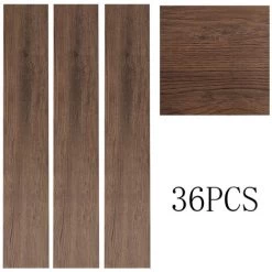 Livingandhome Set Of 36 Planks PVC Self-stick Waterproof Floor Flooring Plank, Old Oak