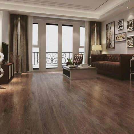 Livingandhome Set Of 36 Planks PVC Self-stick Waterproof Floor Flooring Plank, Old Oak 2 Livingandhome Set Of 36 Planks PVC Self-stick Waterproof Floor Flooring Plank, Old Oak - Image 2