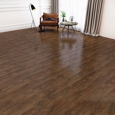 Livingandhome Set Of 36 Planks PVC Self-stick Waterproof Floor Flooring Plank, Old Oak 4 Livingandhome Set Of 36 Planks PVC Self-stick Waterproof Floor Flooring Plank, Old Oak - Image 4