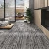 PVC Flooring Planks 4.46 M 3 Mm Self-adhesive Striped Grey