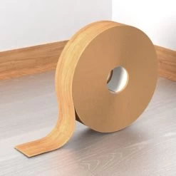 Livingandhome 1000x5CM Flexible Skirting PVC Strip Self Adhesive Board, Natural