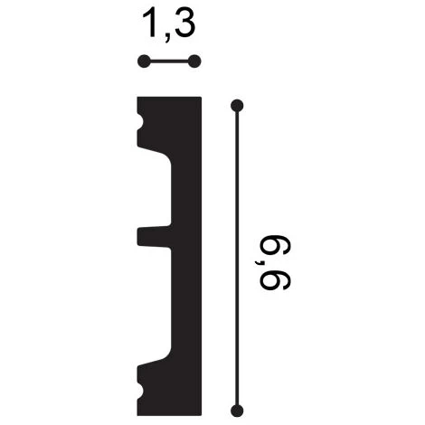 Door Frame Orac Decor DX157-2300-RAL9003 AXXENT SQUARE Decorative Moulding Panel Moulding Skirting Contemporary Design White 2,3 M 3 Door Frame Orac Decor DX157-2300-RAL9003 AXXENT SQUARE Decorative Moulding Panel Moulding Skirting Contemporary Design White 2,3 M - Image 3