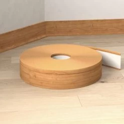 Livingandhome 10M Flexible Skirting PVC Strip Self Adhesive Board, Natural -Quality Flooring Store 33175588 3