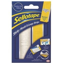Sellotape Sticky Hook Loop Strip - SE40724