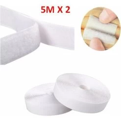 LITZEE Adhesive Tapes5M, Adhesive Grip Tape, Adhesive Tape, Pack Of 2-White