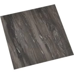 Self-adhesive Flooring Planks 20 Pcs PVC 1.86 M² Dark Grey VidaXL