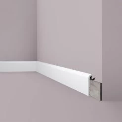 Cover Moulding NMC CF1 WALLSTYL Noel Marquet Decorative Moulding Skirting Moulding For Decoration Contemporary Design White 2 M