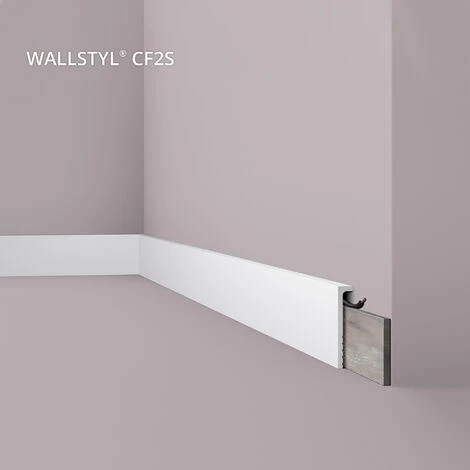 Cover Moulding NMC CF2S WALLSTYL Noel Marquet Decorative Moulding Skirting Moulding For Decoration Contemporary Design White 2 M 2 Cover Moulding NMC CF2S WALLSTYL Noel Marquet Decorative Moulding Skirting Moulding For Decoration Contemporary Design White 2 M - Image 2