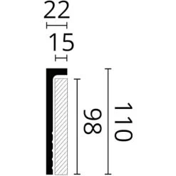 Cover Moulding NMC CF2S WALLSTYL Noel Marquet Decorative Moulding Skirting Moulding For Decoration Contemporary Design White 2 M 5 Cover Moulding NMC CF2S WALLSTYL Noel Marquet Decorative Moulding Skirting Moulding For Decoration Contemporary Design White 2 M -Quality Flooring Store 51385575 3