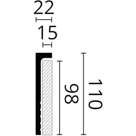 Cover Moulding NMC CF2S WALLSTYL Noel Marquet Decorative Moulding Skirting Moulding For Decoration Contemporary Design White 2 M 3 Cover Moulding NMC CF2S WALLSTYL Noel Marquet Decorative Moulding Skirting Moulding For Decoration Contemporary Design White 2 M - Image 3