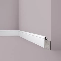 Cover Moulding NMC CF3 WALLSTYL Noel Marquet Decorative Moulding Skirting Moulding For Decoration Contemporary Design White 2 M