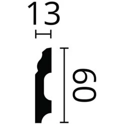 Skirting NMC FB1 WALLSTYL Noel Marquet Base Moulding Baseboard Decorative Moulding Timeless Classic Design White 2 M -Quality Flooring Store 51385585 3