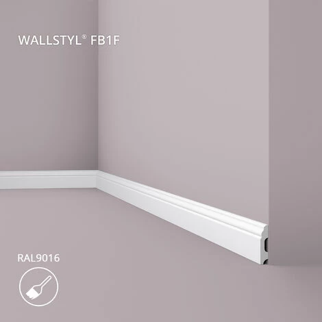 Skirting NMC FB1F WALLSTYL Noel Marquet Base Moulding Baseboard Decorative Moulding Timeless Classic Design White 2 M 2 Skirting NMC FB1F WALLSTYL Noel Marquet Base Moulding Baseboard Decorative Moulding Timeless Classic Design White 2 M - Image 2