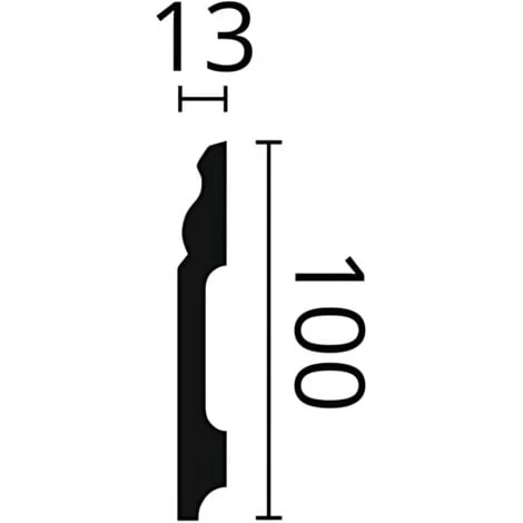 Skirting NMC FB2F WALLSTYL Noel Marquet Base Moulding Baseboard Decorative Moulding Timeless Classic Design White 2 M 3 Skirting NMC FB2F WALLSTYL Noel Marquet Base Moulding Baseboard Decorative Moulding Timeless Classic Design White 2 M - Image 3