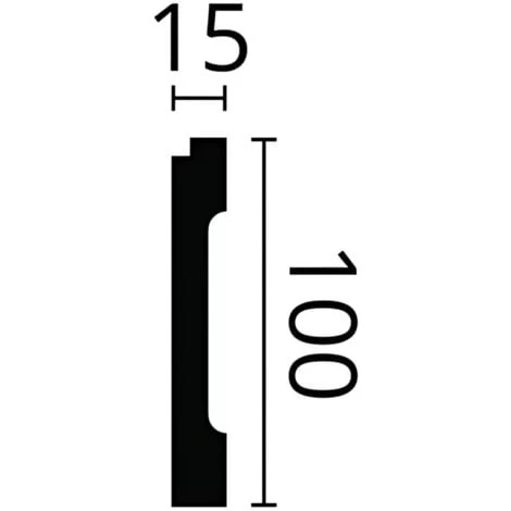 Skirting NMC FD1 WALLSTYL Noel Marquet Base Moulding Baseboard Decorative Moulding Contemporary Design White 2 M 3 Skirting NMC FD1 WALLSTYL Noel Marquet Base Moulding Baseboard Decorative Moulding Contemporary Design White 2 M - Image 3