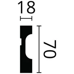 Skirting NMC FD7 WALLSTYL Noel Marquet Base Moulding Baseboard Decorative Moulding Timeless Classic Design White 2 M 5 Skirting NMC FD7 WALLSTYL Noel Marquet Base Moulding Baseboard Decorative Moulding Timeless Classic Design White 2 M -Quality Flooring Store 51385593 3