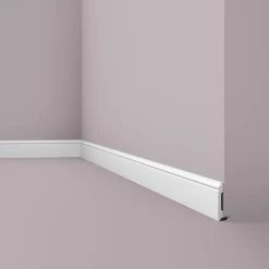 Skirting NMC FL1 WALLSTYL Noel Marquet Base Moulding Baseboard Decorative Moulding Timeless Classic Design White 2 M