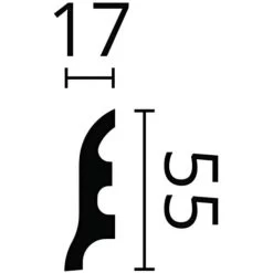 Skirting NMC FL3 WALLSTYL Noel Marquet Decorative Moulding Coving Timeless Classic Design White 2 M -Quality Flooring Store 51385604 3