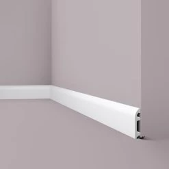 Skirting NMC FL5 WALLSTYL Noel Marquet Base Moulding Baseboard Decorative Moulding Coving Timeless Classic Design White 2 M