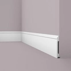 Skirting NMC FL17 WALLSTYL Noel Marquet Base Moulding Baseboard Decorative Moulding Timeless Classic Design White 2 M