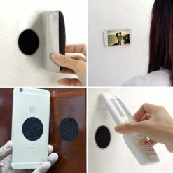 250 PCS Industrial Strength Hook Loop Dots - Double Sided Sticky Back - Heavy Duty Rug Carpet Gripper Pad Wall Mounting Coins For Home Office Car Phone Mount - Round 10MM, White -Quality Flooring Store 52489816 3