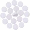 128 Pairs Dots 10mm Round Self Adhesive Hook & Loop Sticky Back Tape Strips Fabric Fastener Light Weight Stronghold (White)