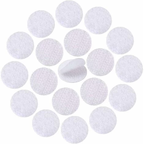 128 Pairs Dots 10mm Round Self Adhesive Hook & Loop Sticky Back Tape Strips Fabric Fastener Light Weight Stronghold (White) 1 128 Pairs Dots 10mm Round Self Adhesive Hook & Loop Sticky Back Tape Strips Fabric Fastener Light Weight Stronghold (White)