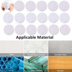 128 Pairs Dots 10mm Round Self Adhesive Hook & Loop Sticky Back Tape Strips Fabric Fastener Light Weight Stronghold (White) 8 128 Pairs Dots 10mm Round Self Adhesive Hook & Loop Sticky Back Tape Strips Fabric Fastener Light Weight Stronghold (White) -Quality Flooring Store 52489819 4
