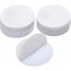 300 Pairs Dots 10mm Round Self Adhesive Hook & Loop Sticky Back Tape Strips Fabric Fastener Light Weight Stronghold (White)