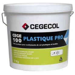 CEGECOL Acrylic Glue For Plastic And Textile Flooring Cege 100 Plastic Pro - Ivory - 7kg - 581031