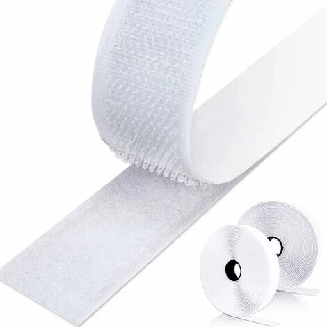RHAFAYRE 8M Double Sided Self Adhesive Scratch Strip, Adhesive Scratch Strip Self Adhesive Grip Tape For Wall Hangings Carpets 20mm (White) 1 RHAFAYRE 8M Double Sided Self Adhesive Scratch Strip, Adhesive Scratch Strip Self Adhesive Grip Tape For Wall Hangings Carpets 20mm (White)