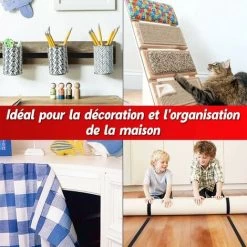 RHAFAYRE 8M Double Sided Self Adhesive Scratch Strip, Adhesive Scratch Strip Self Adhesive Grip Tape For Wall Hangings Carpets 20mm (White) 6 RHAFAYRE 8M Double Sided Self Adhesive Scratch Strip, Adhesive Scratch Strip Self Adhesive Grip Tape For Wall Hangings Carpets 20mm (White) -Quality Flooring Store 63616645 3