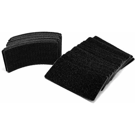 2 X 4 Inch - 15 Sets - Adhesive Square Hook And Loop Tape - Heavy Duty Strips - Sticky Back Fastener 2 2 X 4 Inch - 15 Sets - Adhesive Square Hook And Loop Tape - Heavy Duty Strips - Sticky Back Fastener - Image 2