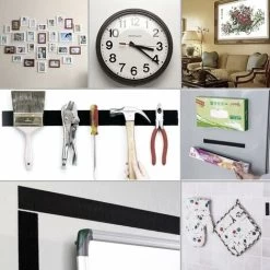 Adhesive Tapes 5M, Velcro Tape, Adhesive Tape, Pack Of 2 Black -Quality Flooring Store 71139361 4