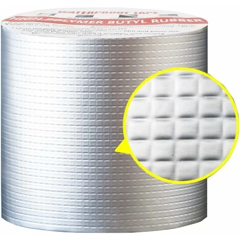 Butyl Rubber Aluminum Foil Tape, Super Waterproof Tape, For Roof Leak, Surface Crack (1mm10cm5m) 1 Butyl Rubber Aluminum Foil Tape, Super Waterproof Tape, For Roof Leak, Surface Crack (1mm10cm5m)