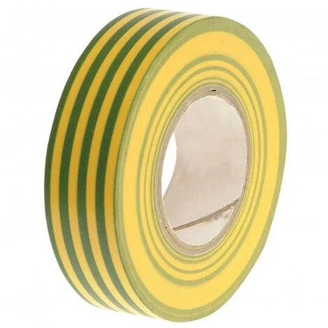 Greenbrook Insulation Tape Green/Yellow 19mm X 33m 1 Greenbrook Insulation Tape Green/Yellow 19mm X 33m