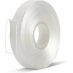 Double Sided Tape Heavy Duty - 1/2 In 10 Ft Acrylic Sticky Mounting Tape Clear Removable Strong Two Sided Adhesive For Sign/Photo/Poster/Picture Mount(Pack Of 1 Roll)